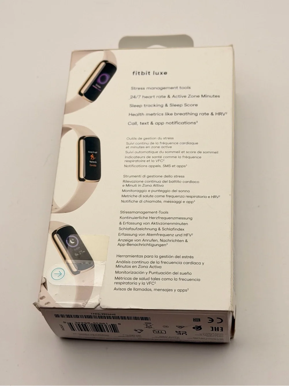 Fitbit Luxe, New, Full Set, Gold/white, MSRP 187$,
